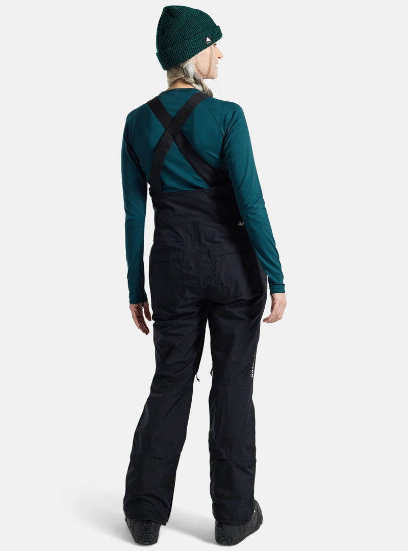 Load image into Gallery viewer, Burton Women&#39;s Avalon GORE-TEX 2L Bib Pants True Black 22075104001
