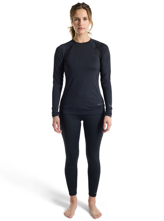 Burton Women's Lightweight X Base Layer Crewneck True Black 22177106001