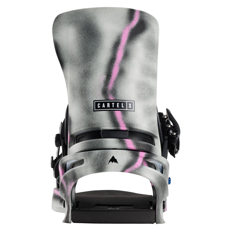 Load image into Gallery viewer, Burton Men&#39;s Cartel X Re:Flex Snowboard Bindings Gray/Pink 22230104022
