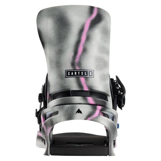 Burton Men's Cartel X Re:Flex Snowboard Bindings Gray/Pink 22230104022