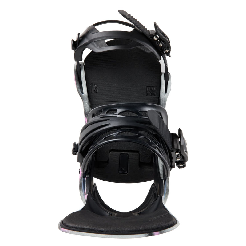 Load image into Gallery viewer, Burton Men&#39;s Cartel X Re:Flex Snowboard Bindings Gray/Pink 22230104022
