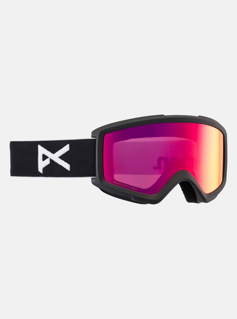 Load image into Gallery viewer, Anon Unisex Helix 2.0 Goggles Black/Perceive Sunny Red/Amber 22257100001
