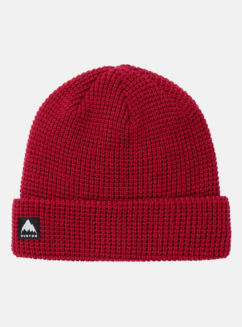 Load image into Gallery viewer, Burton Recycled Waffle Beanie Deep Red 23356102601
