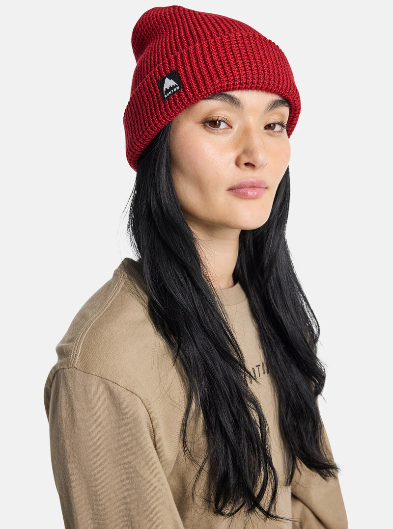 Load image into Gallery viewer, Burton Recycled Waffle Beanie Deep Red 23356102601
