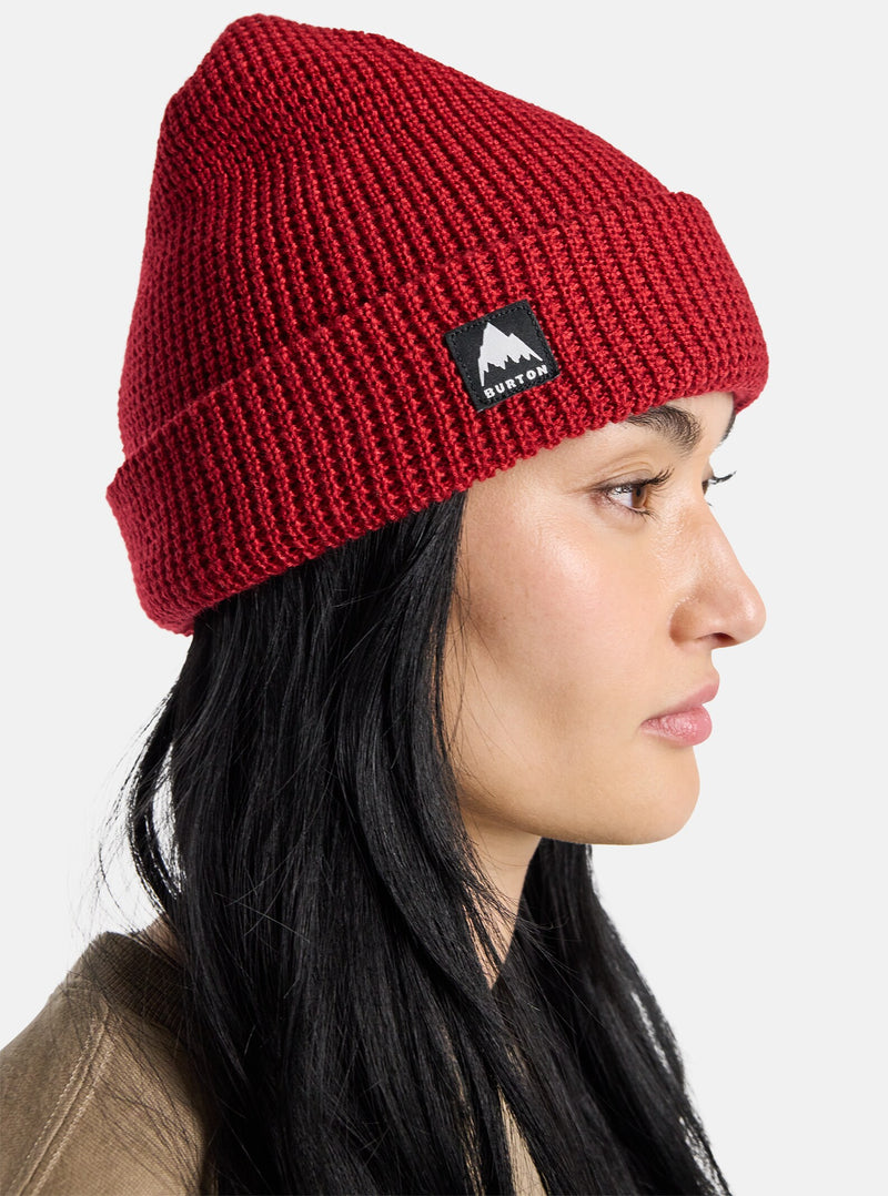 Load image into Gallery viewer, Burton Recycled Waffle Beanie Deep Red 23356102601
