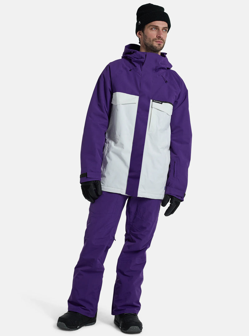 Load image into Gallery viewer, Burton Men&#39;s Covert 2.0 2L Jacket Imperial Purple/Stout White 23827101501
