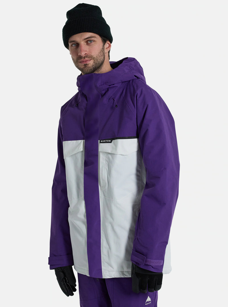 Load image into Gallery viewer, Burton Men&#39;s Covert 2.0 2L Jacket Imperial Purple/Stout White 23827101501
