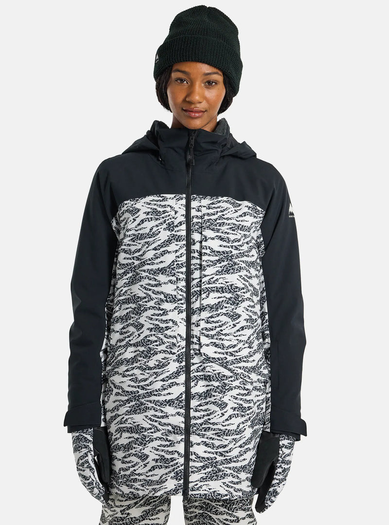 Load image into Gallery viewer, Burton Women&#39;s Prowess 2.0 2L Jacket True Black/Zebra Camo 23828101003
