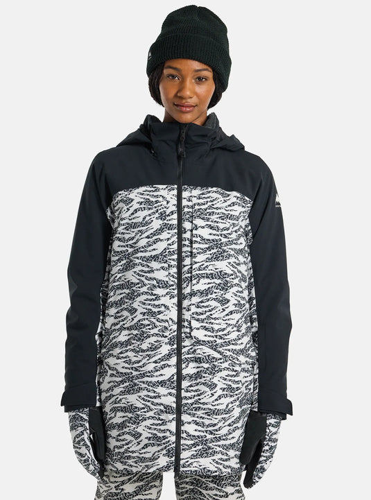 Burton Women's Prowess 2.0 2L Jacket True Black/Zebra Camo 23828101003