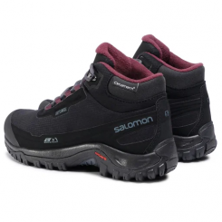 Load image into Gallery viewer, Salomon Women&#39;s Shelter CS WP Waterproof Shoes Black/Ebony/Wine Tasting L41110500
