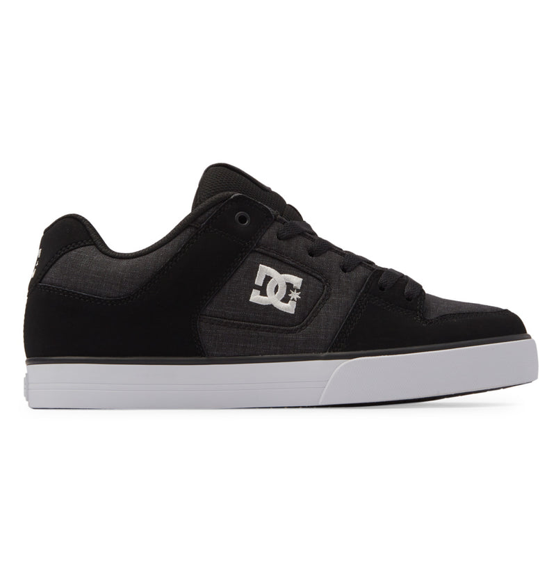 Load image into Gallery viewer, DC Men&#39;s Pure Leather Shoes Black/White/Battleship 300660-KWT
