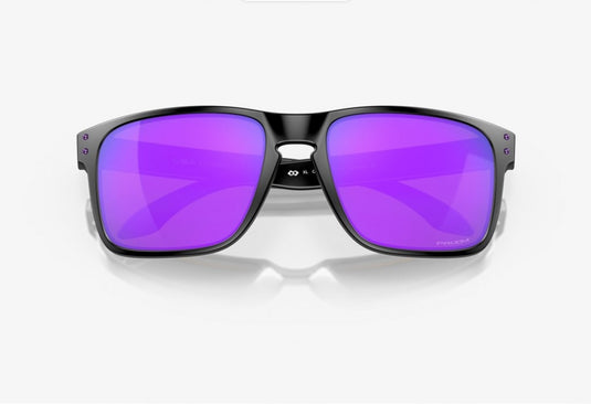 Oakley Unisex Holbrook Sunglasses Prizm Violet/Matte Black OO9102-K655