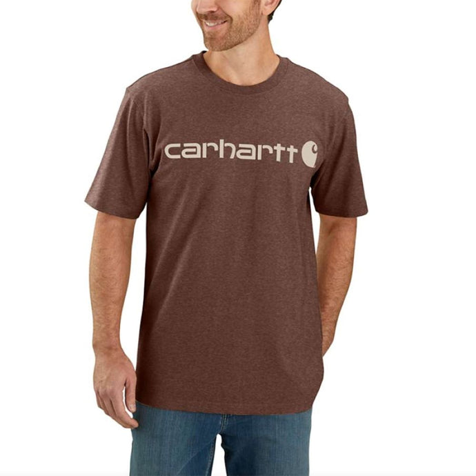 Carhartt Men's Logo Graphic T-shirt Mocha Heather 103361-B86