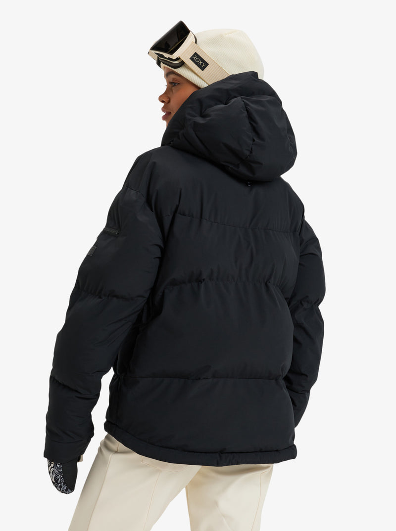 Load image into Gallery viewer, Roxy Women&#39;s Alofted Puffy Snow Jacket True Black ERJTJ03470_KVJ0
