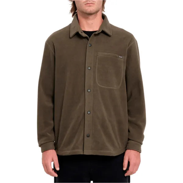 Volcom Men's Bowered Light Long Sleeve Shirt Wren A5832300_WRE