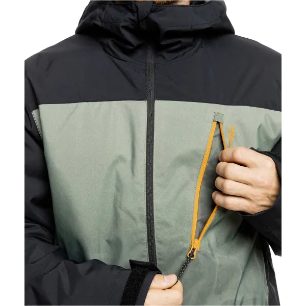 Load image into Gallery viewer, Quiksilver Men&#39;s Morton Technical Snow Jacket Iced Sea Spray EQYTJ03458_GLW1
