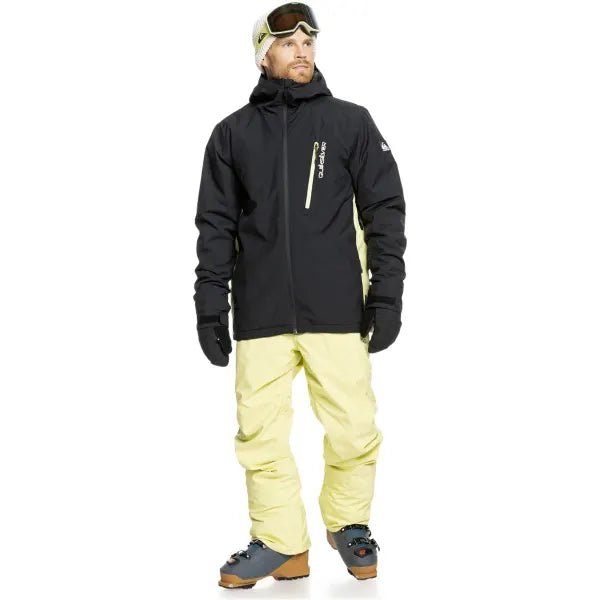 Load image into Gallery viewer, Quiksilver Men&#39;s Morton Technical Snow Jacket Black EQYTJ03458_KVJ0
