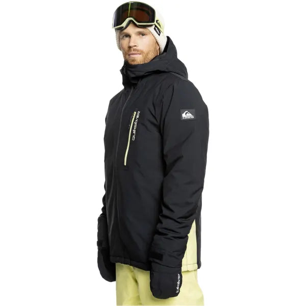 Load image into Gallery viewer, Quiksilver Men&#39;s Morton Technical Snow Jacket Black EQYTJ03458_KVJ0
