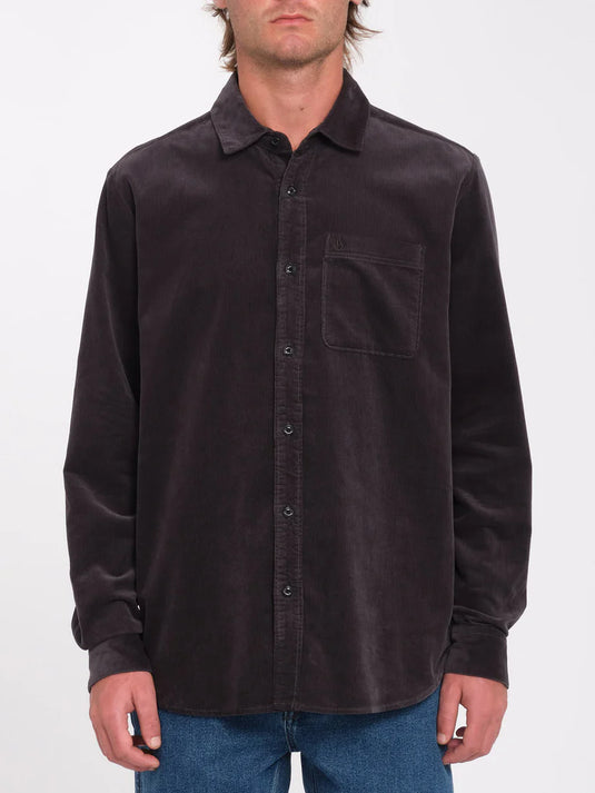 Volcom Men's Zander Shirt Asphalt Black A0532410_ASB