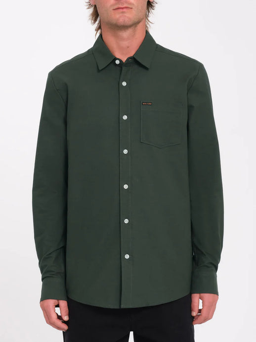 Volcom Men's Veeco Oxford Shirt Dark Forest A0532411_DKF