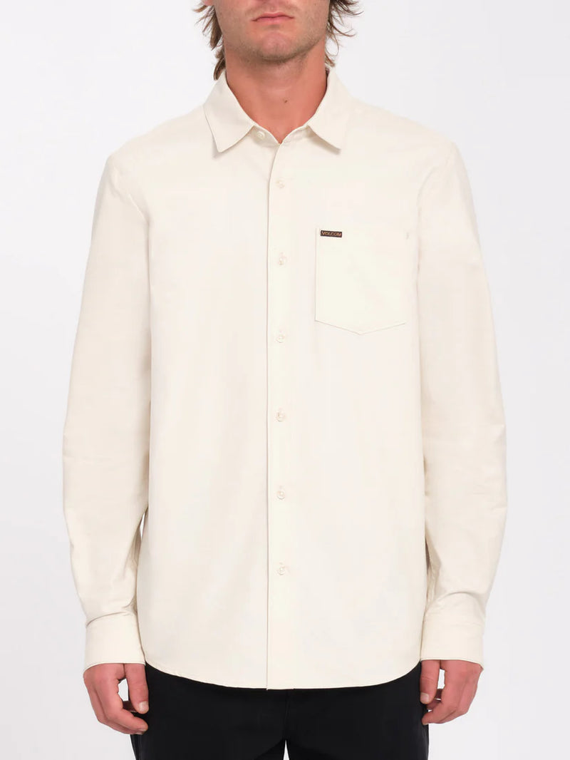 Load image into Gallery viewer, Volcom Men&#39;s Veeco Oxford Shirt Dirty White A0532411_DWH
