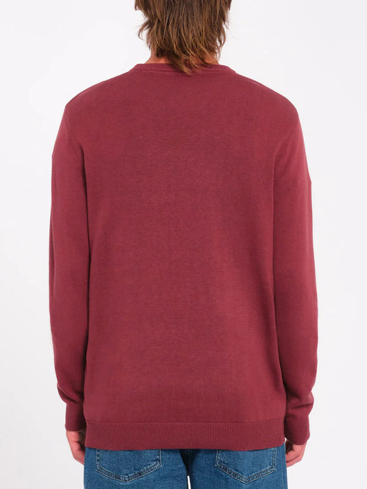 Volcom Men's Uperstand Sweater Merlot A0731900-MER