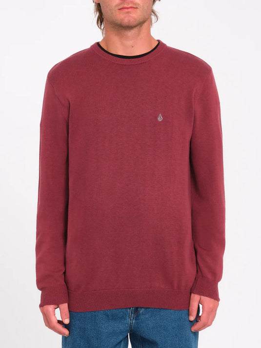 Volcom Men's Uperstand Sweater Merlot A0731900-MER