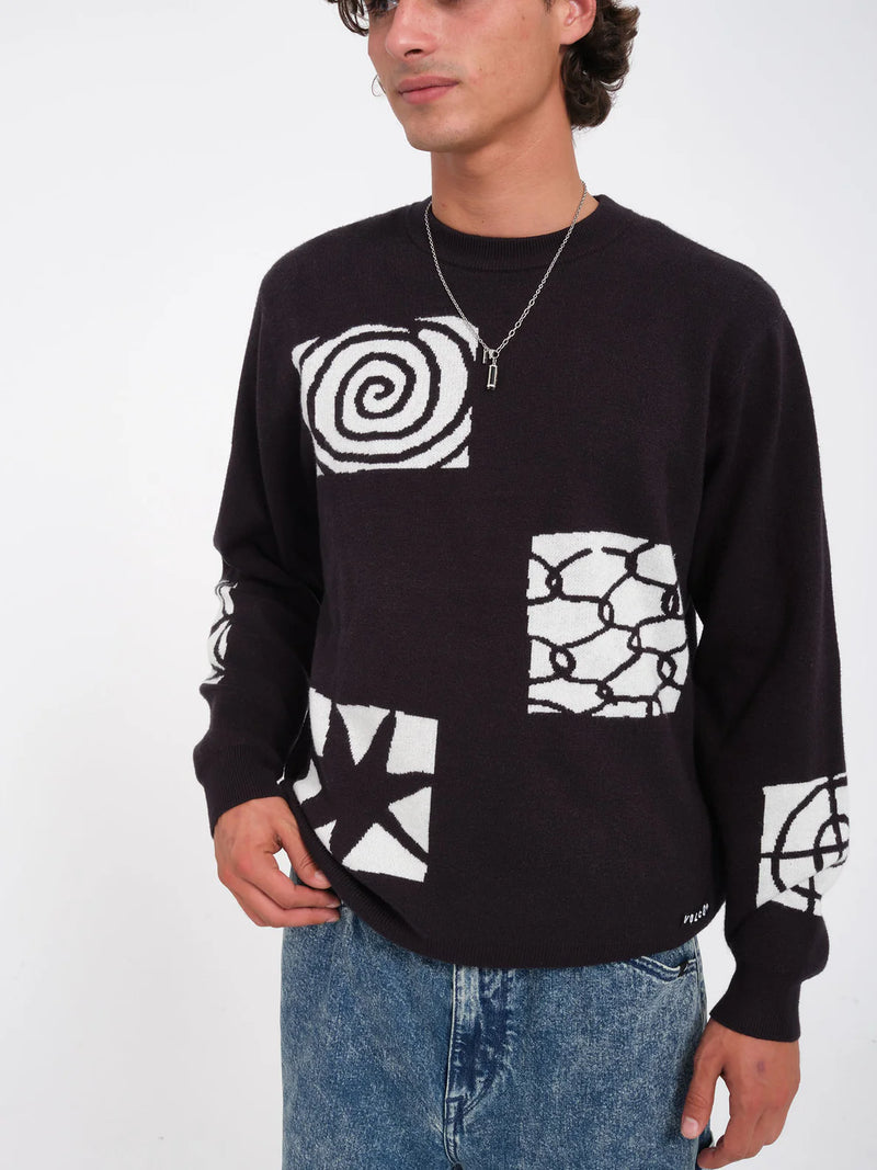 Load image into Gallery viewer, Volcom Men&#39;s FA Keutchi Sweater Black A0732402_BLK
