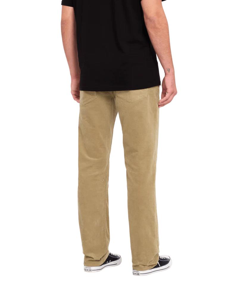 Load image into Gallery viewer, Volcom Men&#39;s Solver 5 Pocket Corduroy Trousers Khaki A1132312_KHA
