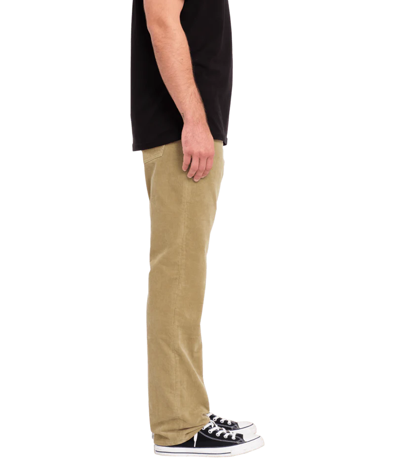 Load image into Gallery viewer, Volcom Men&#39;s Solver 5 Pocket Corduroy Trousers Khaki A1132312_KHA
