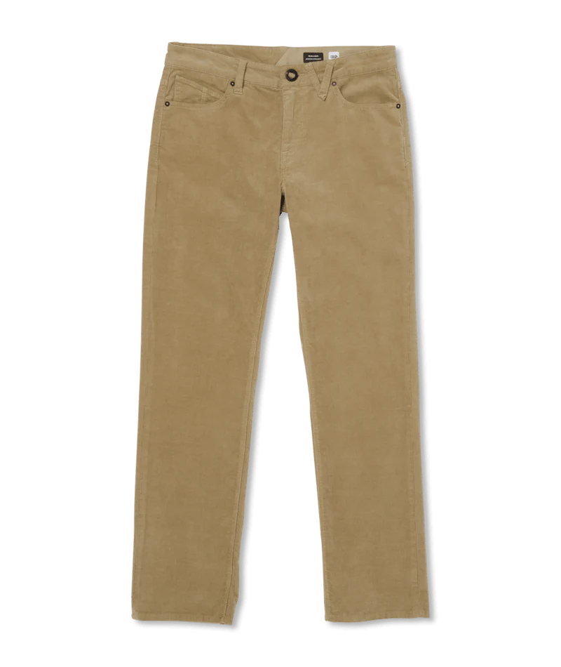 Load image into Gallery viewer, Volcom Men&#39;s Solver 5 Pocket Corduroy Trousers Khaki A1132312_KHA
