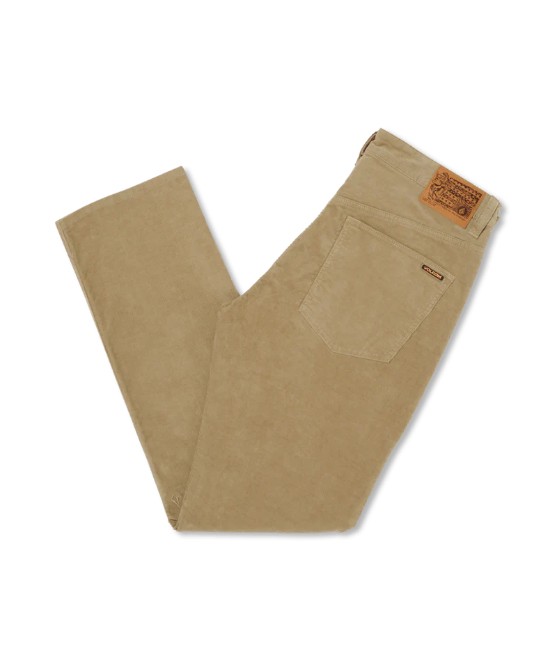 Load image into Gallery viewer, Volcom Men&#39;s Solver 5 Pocket Corduroy Trousers Khaki A1132312_KHA
