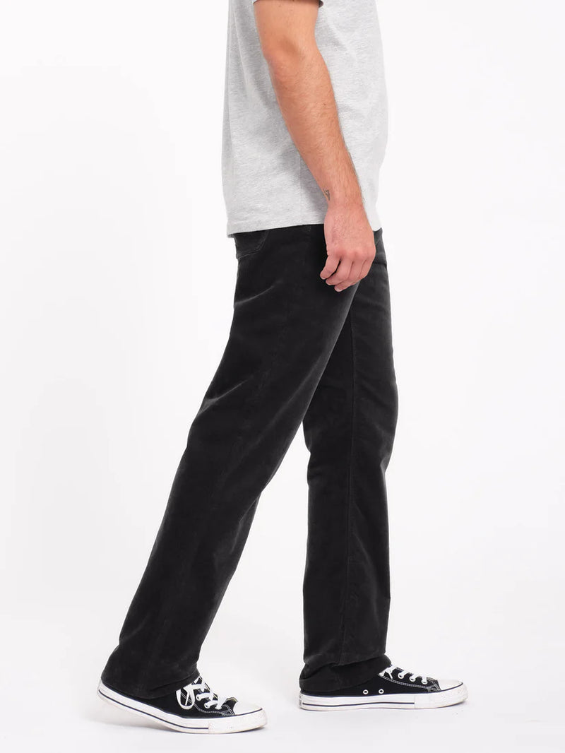 Load image into Gallery viewer, Volcom Men&#39;s Solver 5 Pocket Corduroy Trousers Stealth A1132312_STH
