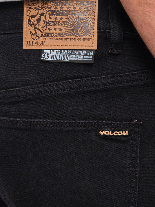 Volcom Men's Modown Jeans Black Out A1931900-BKO