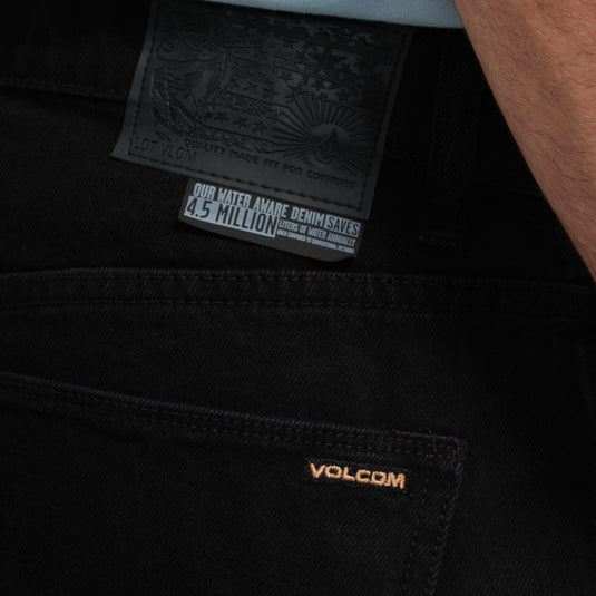 Volcom Modown Tapered Denim Black A1932102-BLK