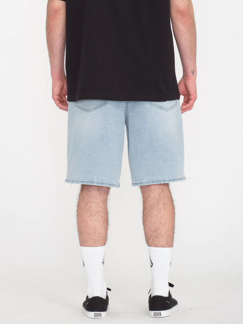 Load image into Gallery viewer, Volcom Men&#39;s Billow Denim Relaxed Fit Short Desert Dirt Indigo A2012200_DDN
