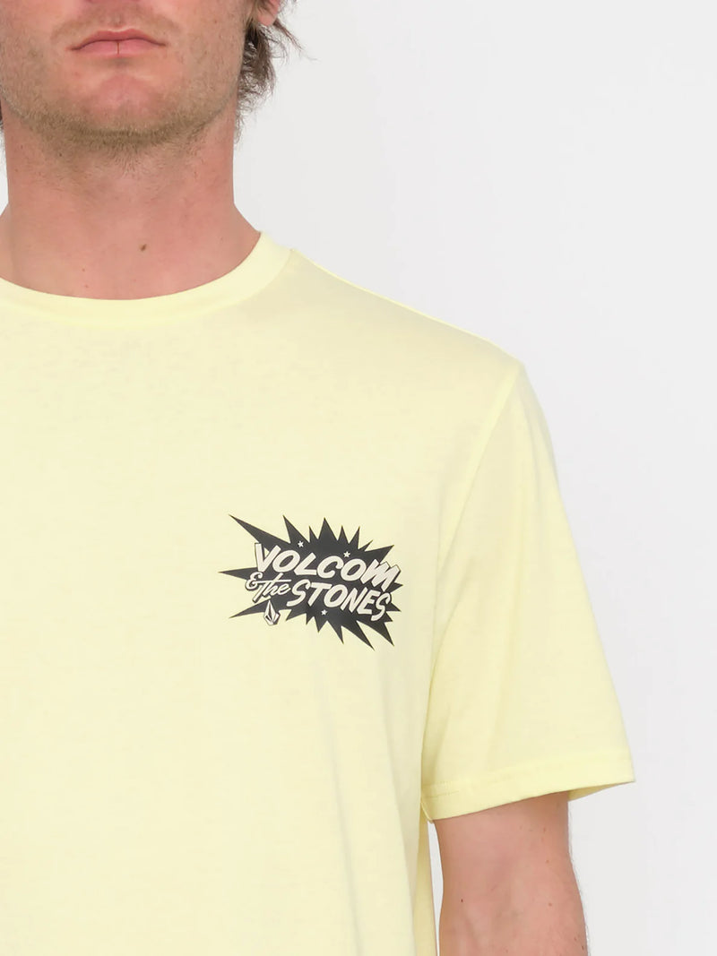 Load image into Gallery viewer, Volcom Men&#39;s Strange Relics Classic Fit T-Shirt Aura Yellow A3512414_AUR
