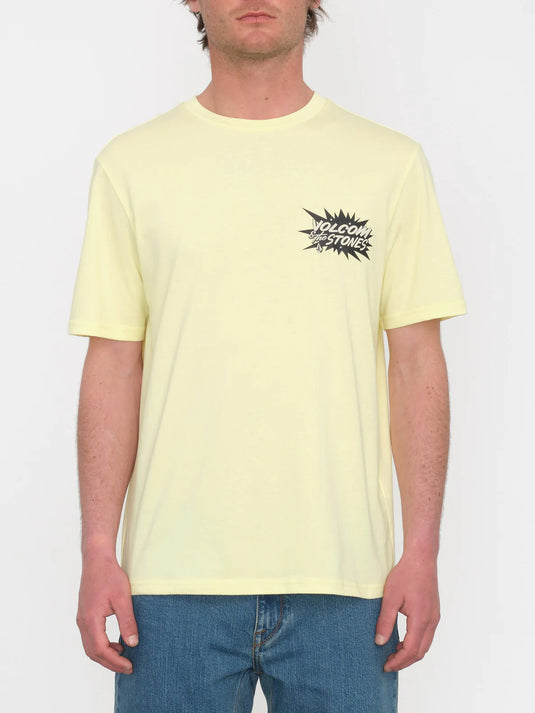 Volcom Men's Strange Relics Classic Fit T-Shirt Aura Yellow A3512414_AUR