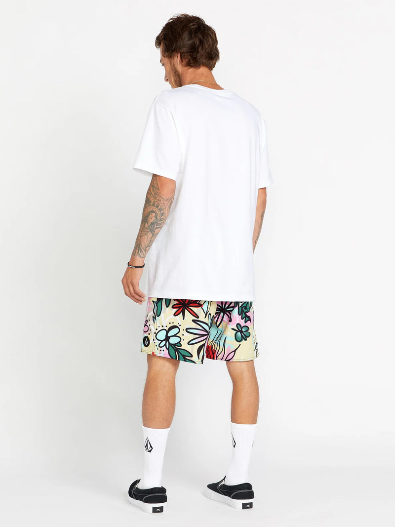 Load image into Gallery viewer, Volcom Men&#39;s Evil Grin Short Sleeve T-Shirt White A3522451_WHT
