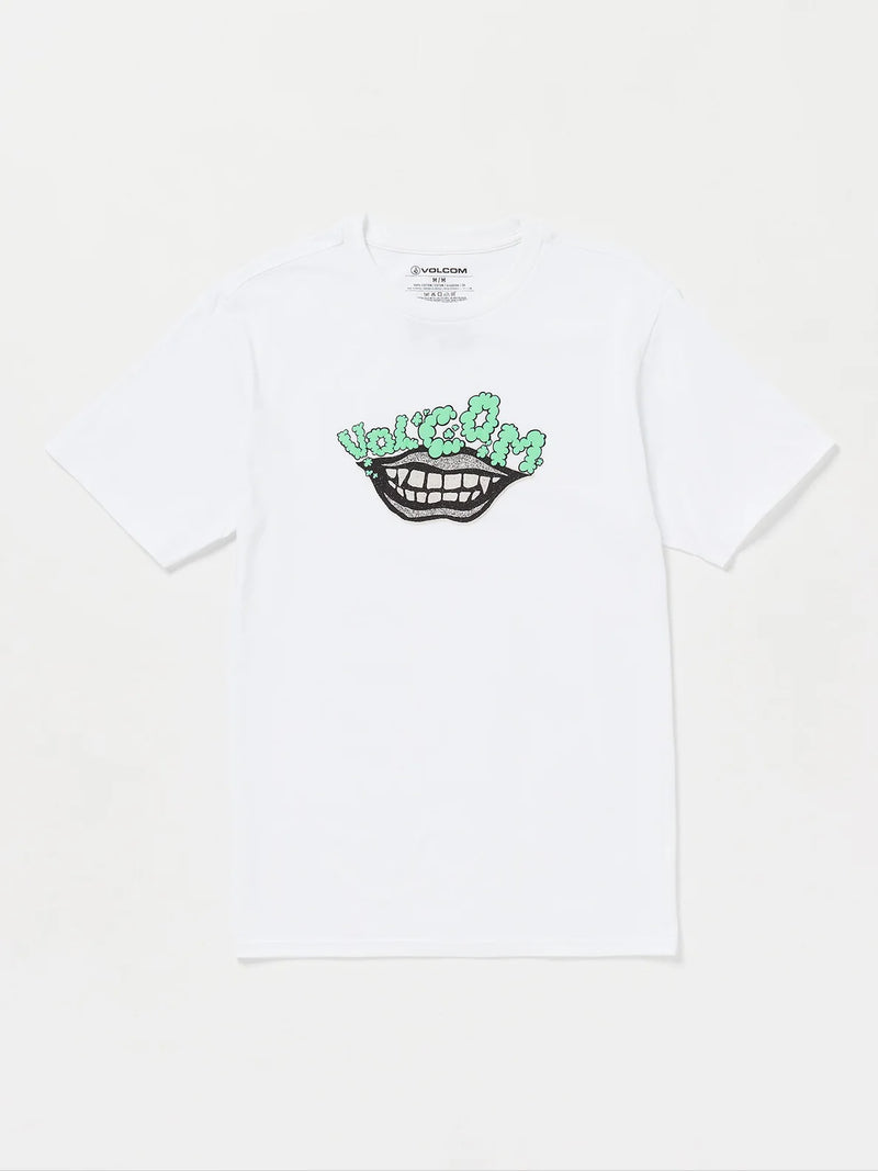 Load image into Gallery viewer, Volcom Men&#39;s Evil Grin Short Sleeve T-Shirt White A3522451_WHT
