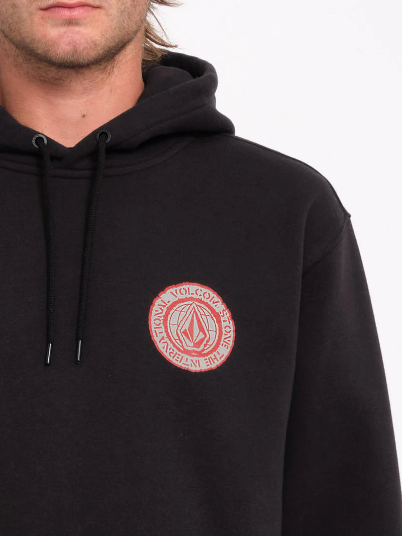 Load image into Gallery viewer, Volcom Men&#39;s Volstoned Hoodie Black A4132406_BLK
