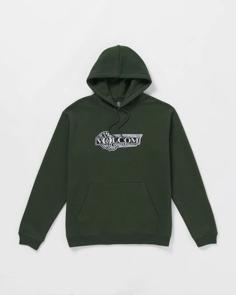 Load image into Gallery viewer, Volcom Men&#39;s Volstoned Hoodie Dark Forest A4132406_DKF
