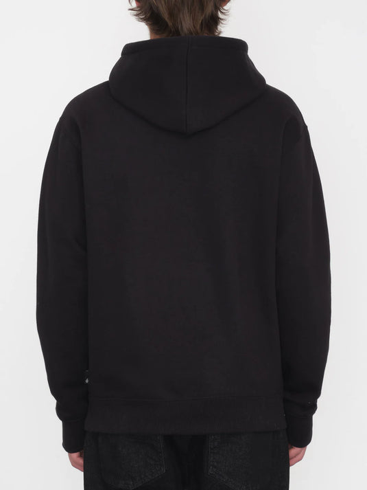 Volcom Men's Single Stone Hoodie Black A4132418_BLK