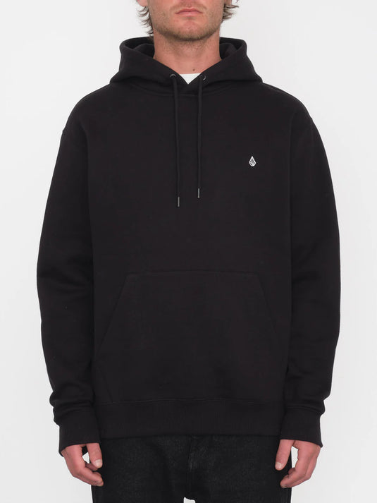 Volcom Men's Single Stone Hoodie Black A4132418_BLK