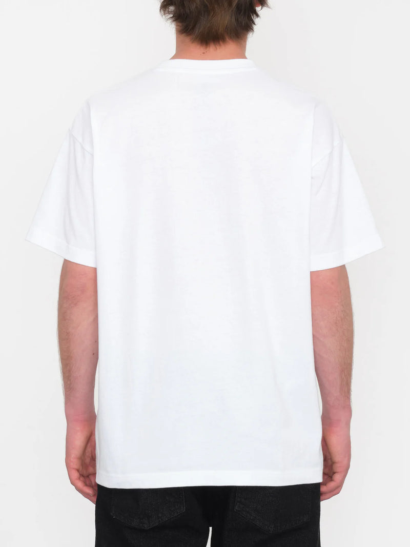 Load image into Gallery viewer, Volcom Men&#39;s Street Keutchi Loose Fit T-shirt White A4312411_WHT
