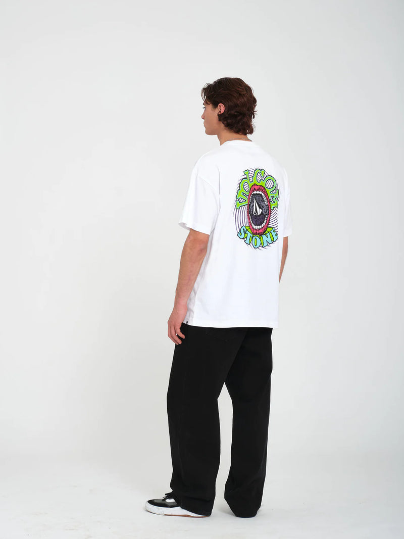 Load image into Gallery viewer, Volcom Men&#39;s Volmo Loose Fit T-Shirt White A4312415_WHT
