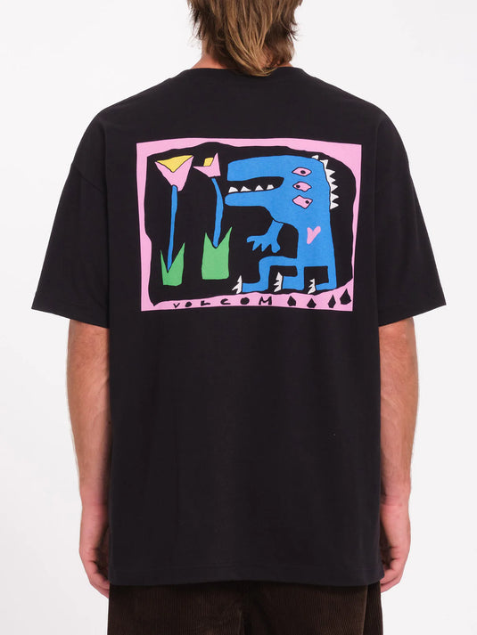 Volcom Men's Arthur Dino T-Shirt Black A4332413_BLK