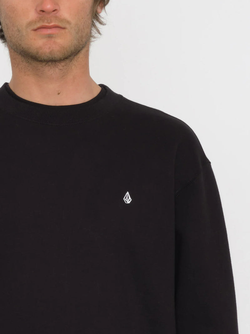 Load image into Gallery viewer, Volcom Men&#39;s Single Stone Sweatshirt Black A4612402_BLK
