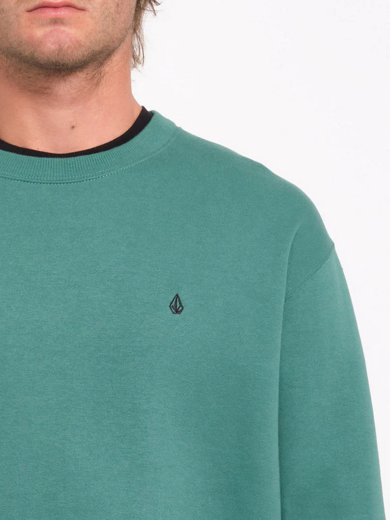 Load image into Gallery viewer, Volcom Men&#39;s Single Stone Sweatshirt Sea Green A4612402_SGN
