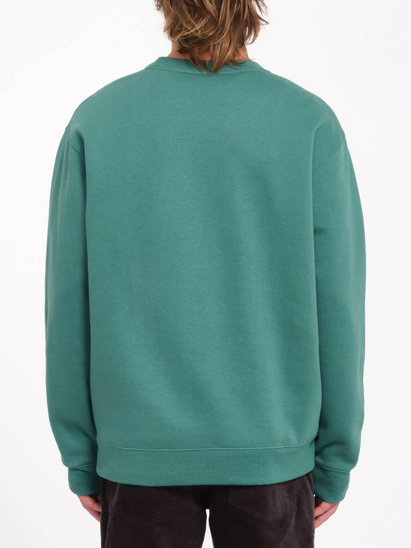 Load image into Gallery viewer, Volcom Men&#39;s Single Stone Sweatshirt Sea Green A4612402_SGN
